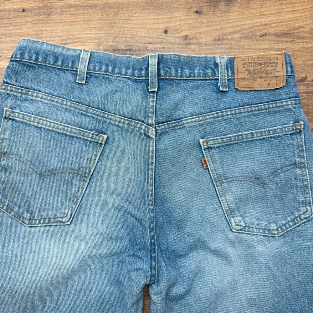 Vintage Men's Levis 38x29* Jeans 20517-0217 Saddleman Bootcut Orange Tab‎